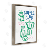 JJ Design House LLC | Coffee Club Green & Blue