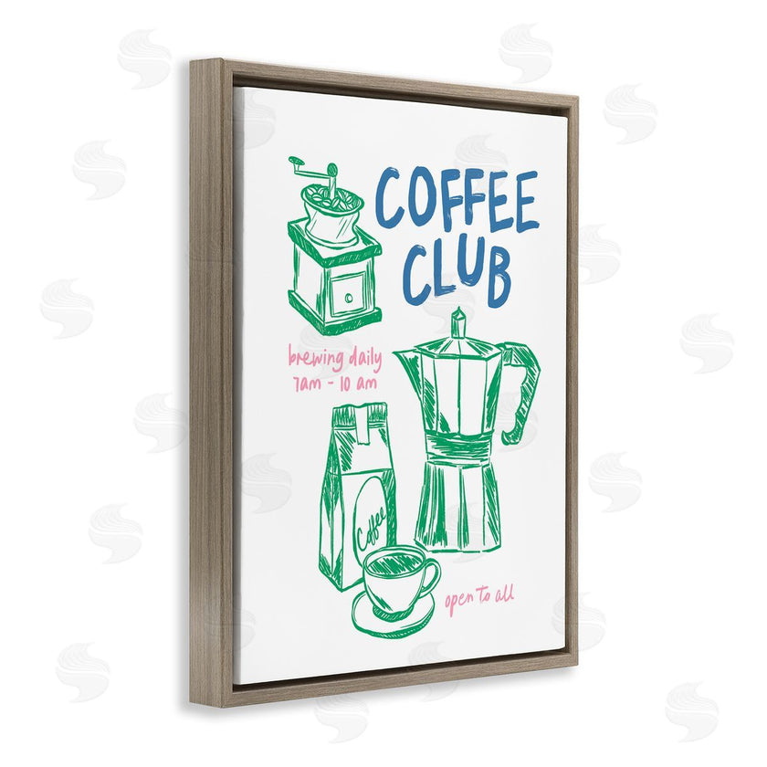 JJ Design House LLC | Coffee Club Green & Blue