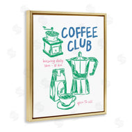 JJ Design House LLC | Coffee Club Green & Blue