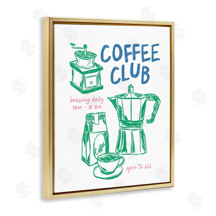 JJ Design House LLC | Coffee Club Green & Blue