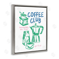 JJ Design House LLC | Coffee Club Green & Blue