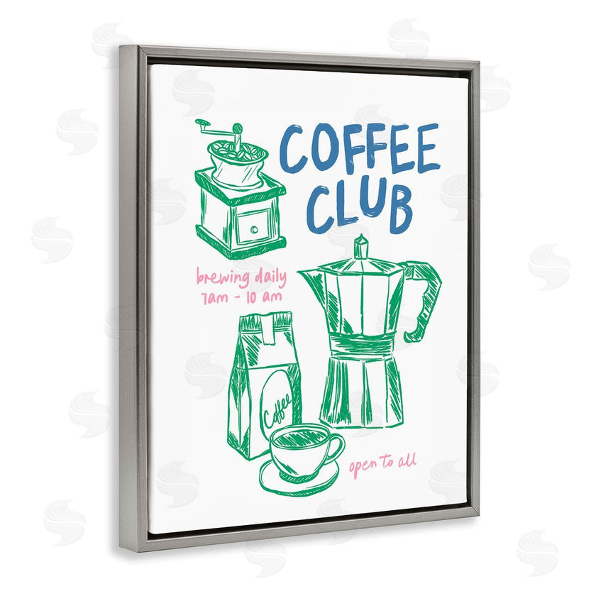 JJ Design House LLC | Coffee Club Green & Blue
