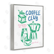 JJ Design House LLC | Coffee Club Green & Blue