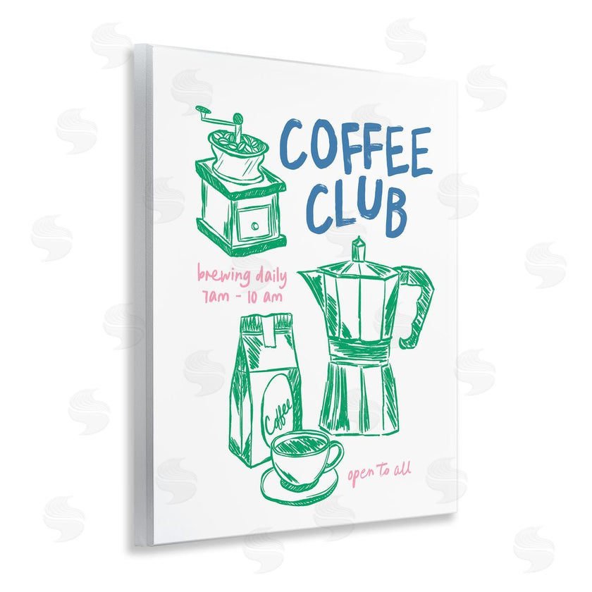 JJ Design House LLC | Coffee Club Green & Blue