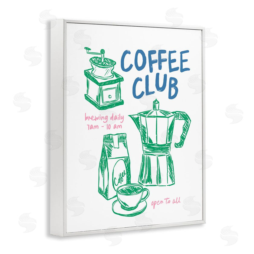 JJ Design House LLC | Coffee Club Green & Blue