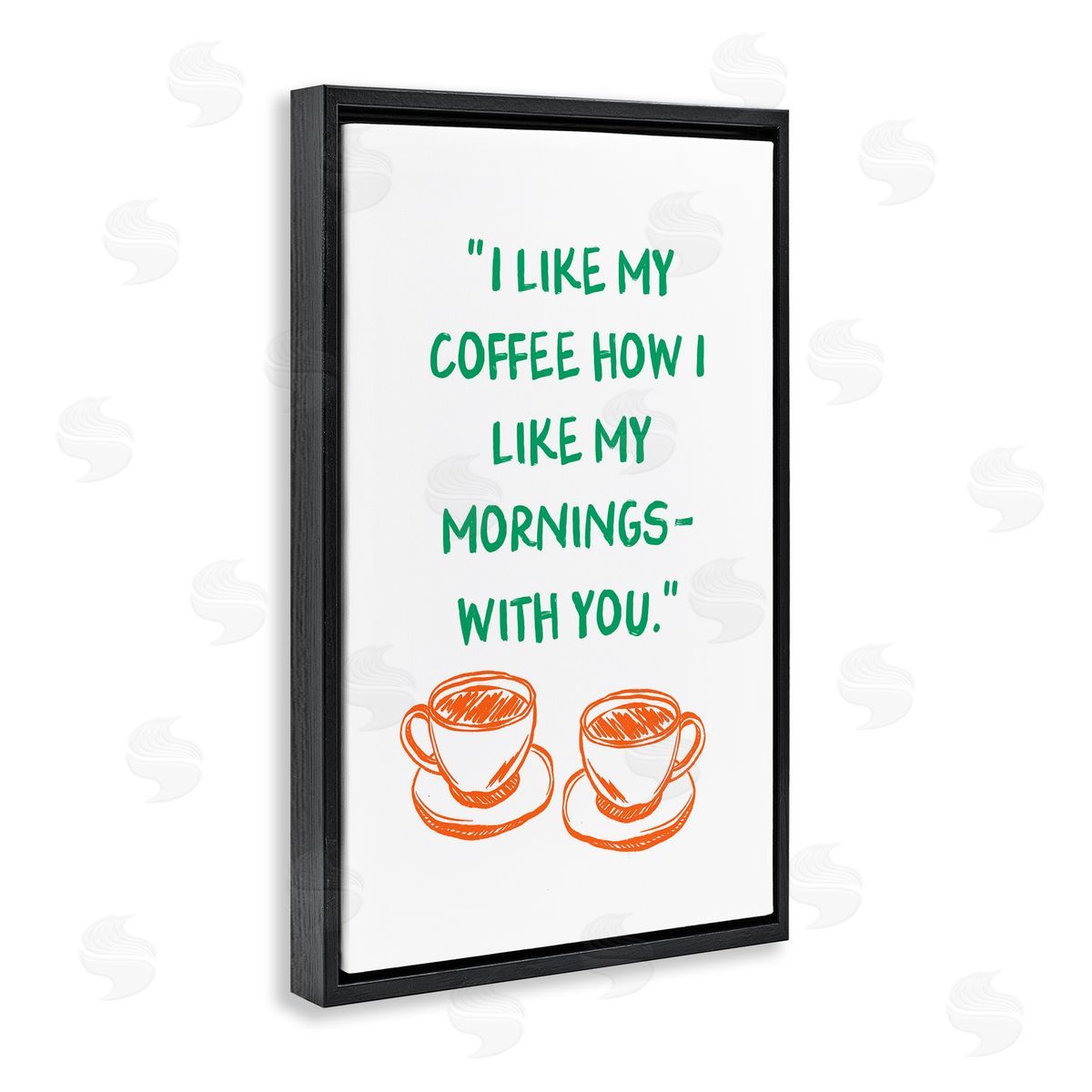 JJ Design House LLC Like My Coffee With You Canvas Wall Art Print