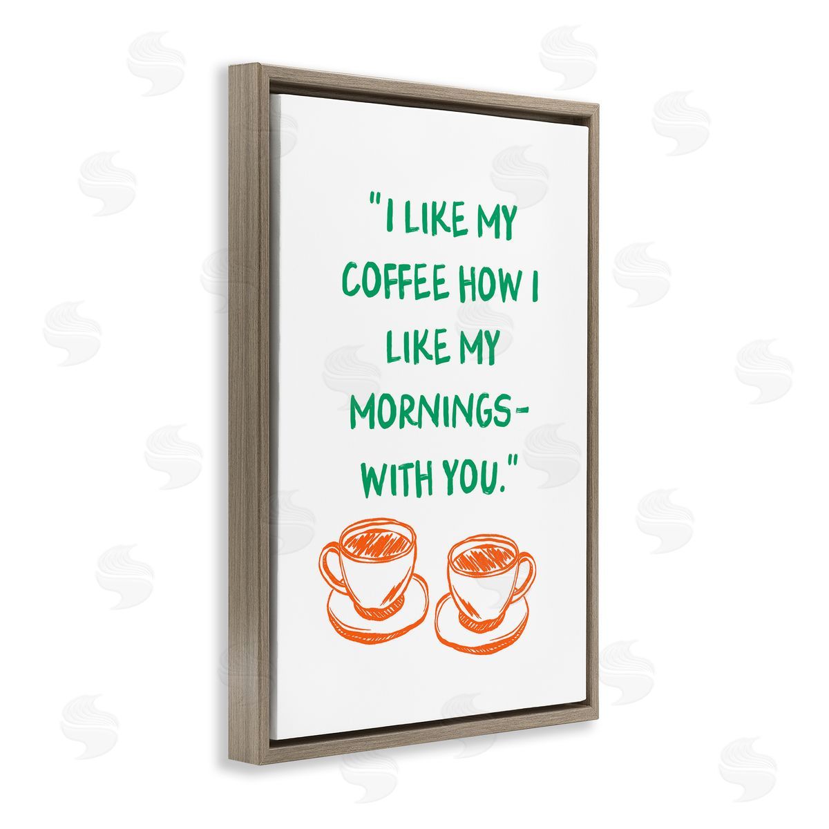 JJ Design House LLC Like My Coffee With You Canvas Wall Art Print