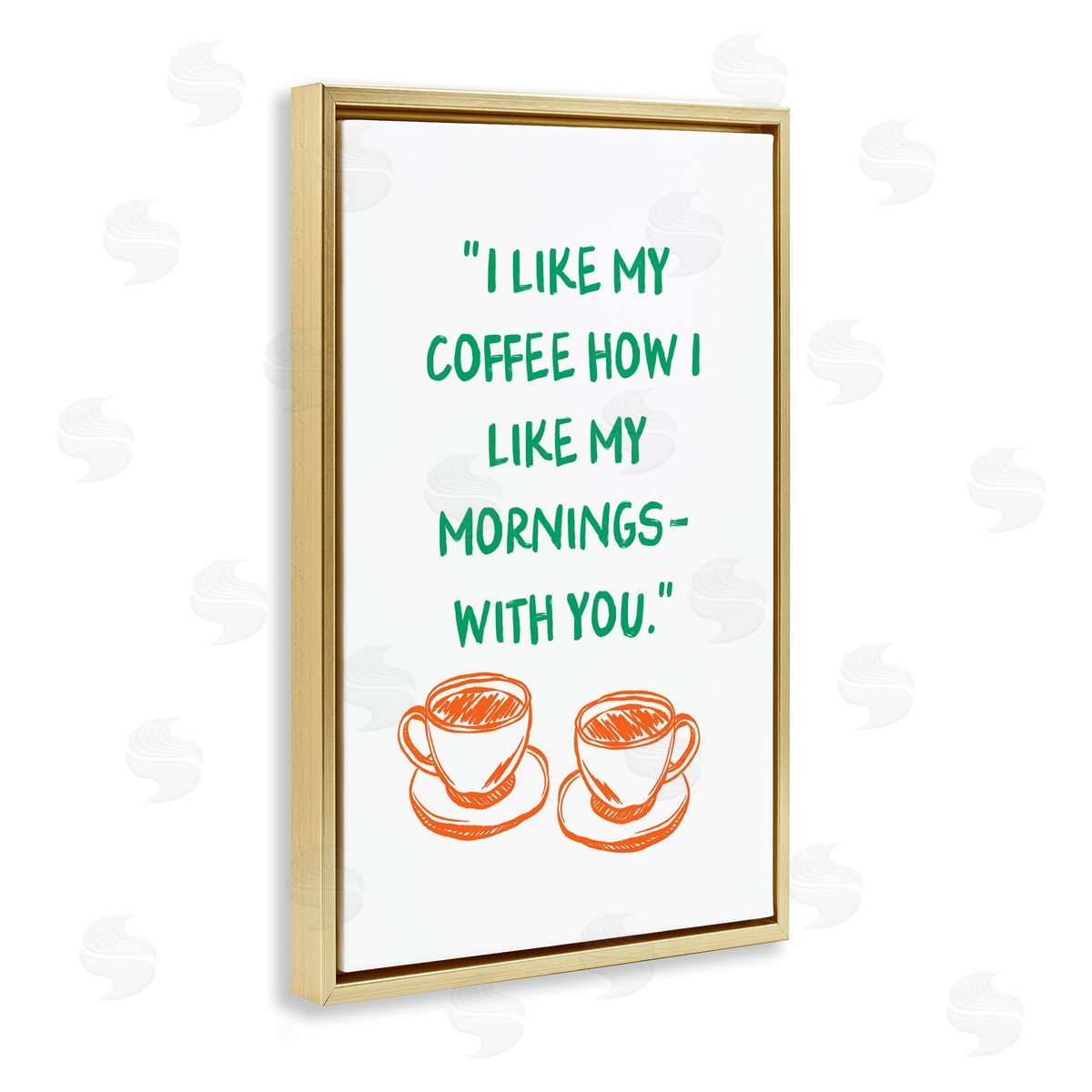 JJ Design House LLC Like My Coffee With You Canvas Wall Art Print