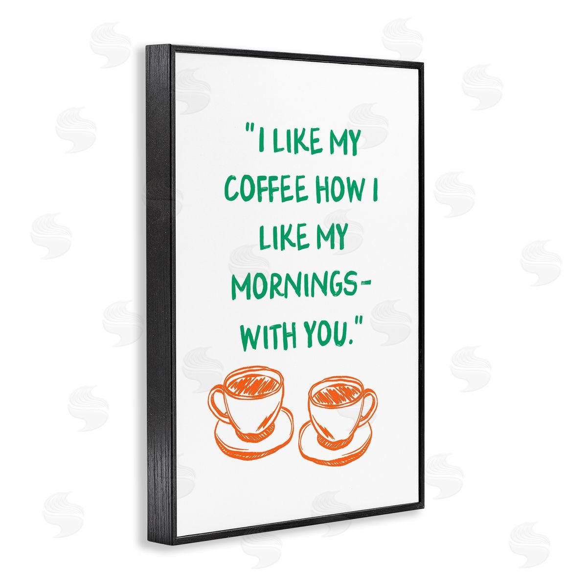 JJ Design House LLC Like My Coffee With You Canvas Wall Art Print