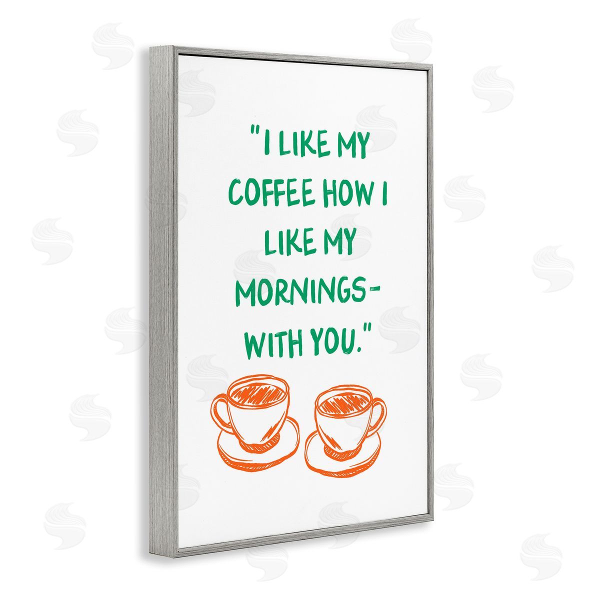 JJ Design House LLC Like My Coffee With You Canvas Wall Art Print