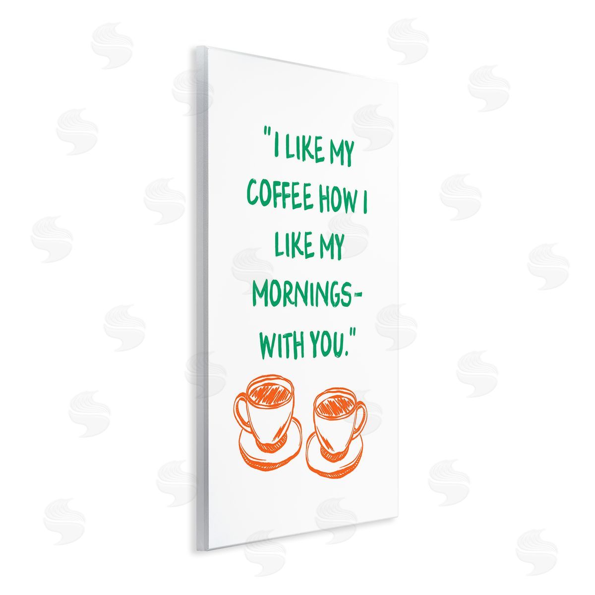 JJ Design House LLC Like My Coffee With You Canvas Wall Art Print