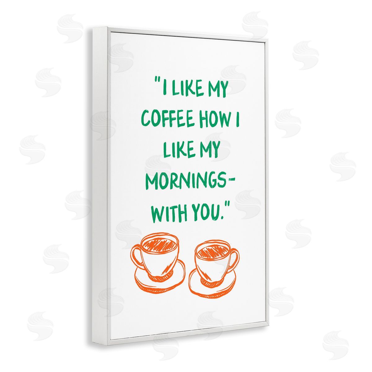JJ Design House LLC Like My Coffee With You Canvas Wall Art Print