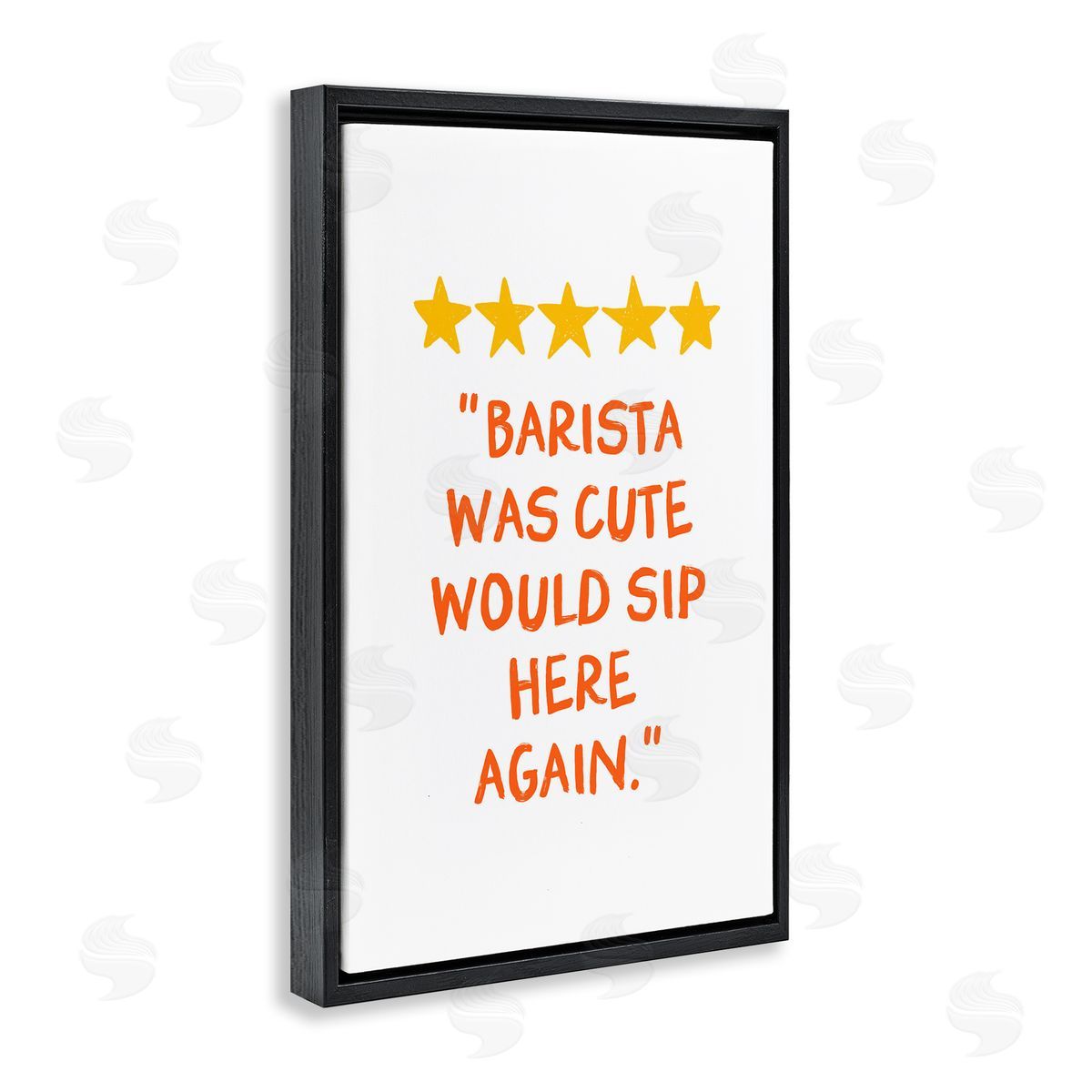 JJ Design House LLC Cute Barista Rating Review Canvas Wall Art Print