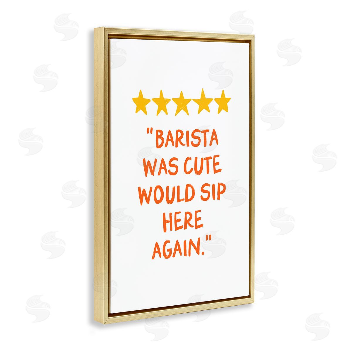 JJ Design House LLC Cute Barista Rating Review Canvas Wall Art Print