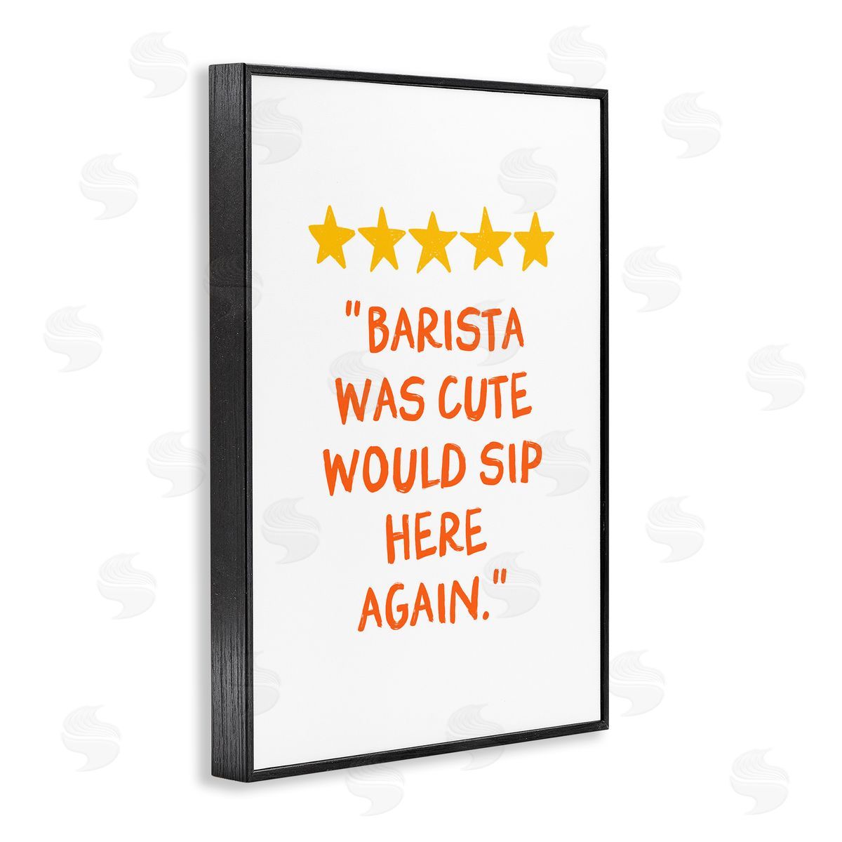 JJ Design House LLC Cute Barista Rating Review Canvas Wall Art Print