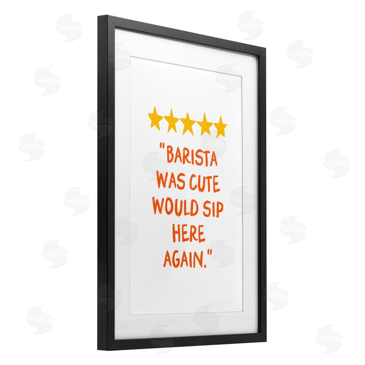 JJ Design House LLC Cute Barista Rating Review Canvas Wall Art Print