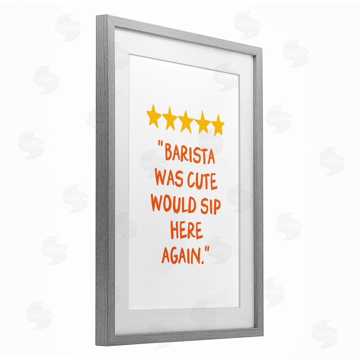 JJ Design House LLC Cute Barista Rating Review Canvas Wall Art Print