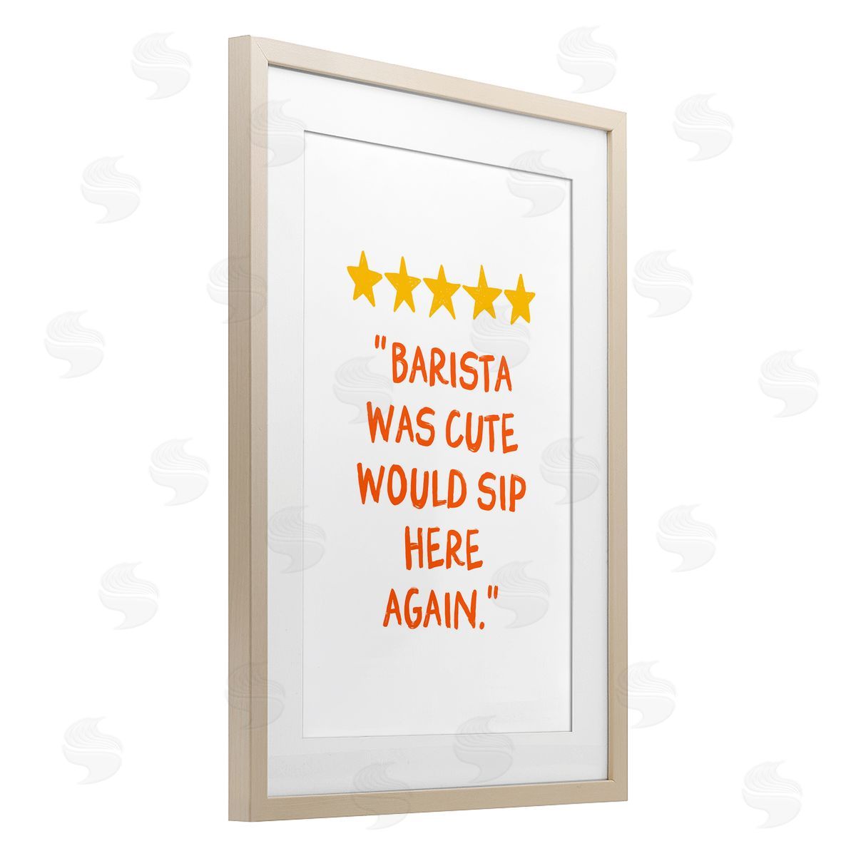JJ Design House LLC Cute Barista Rating Review Canvas Wall Art Print