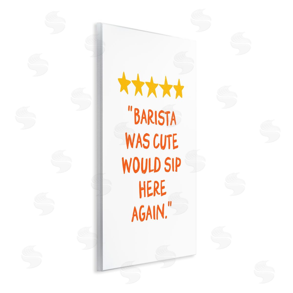 JJ Design House LLC Cute Barista Rating Review Canvas Wall Art Print
