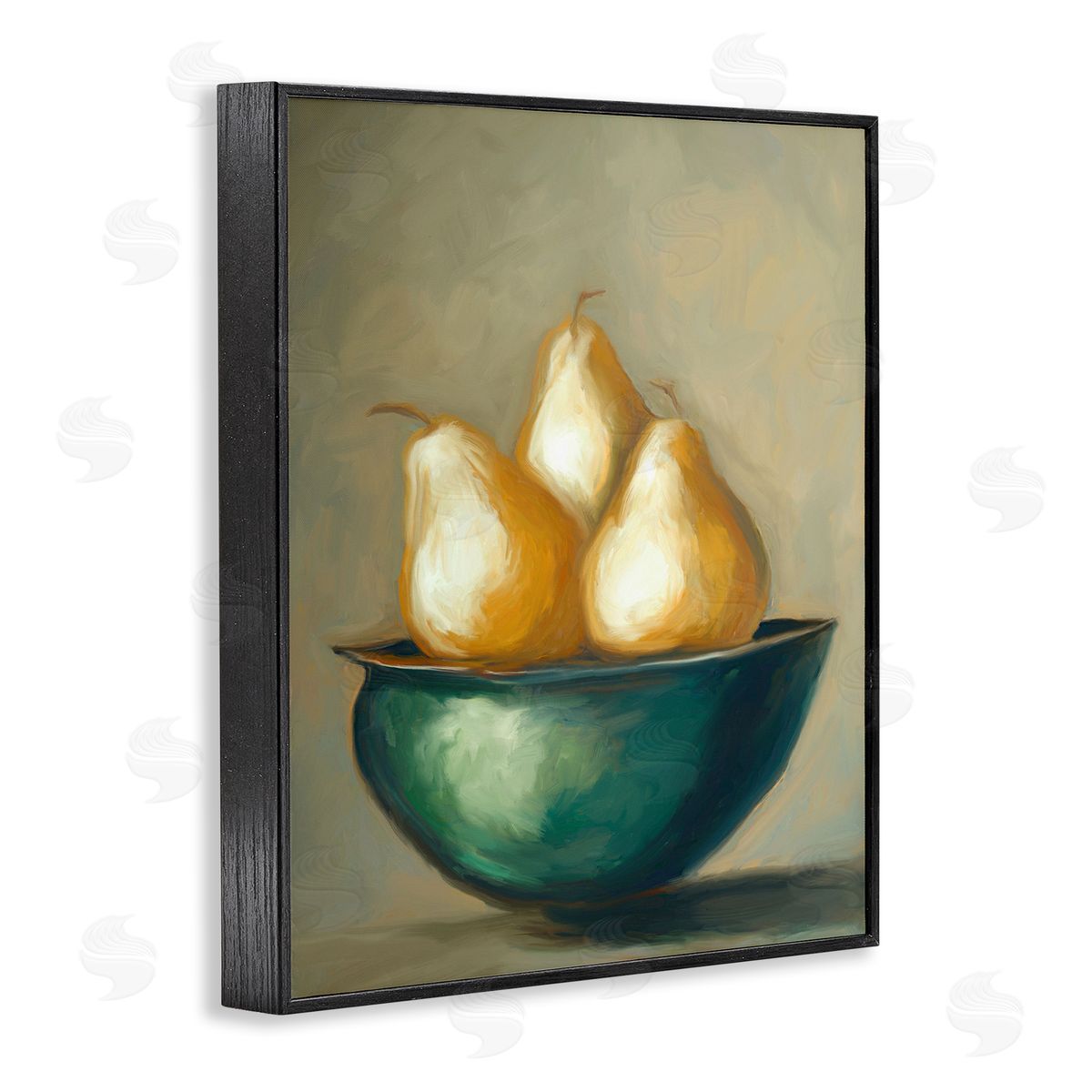 Ramona Murdock The Golden Pears Bowl Canvas Wall Art Print