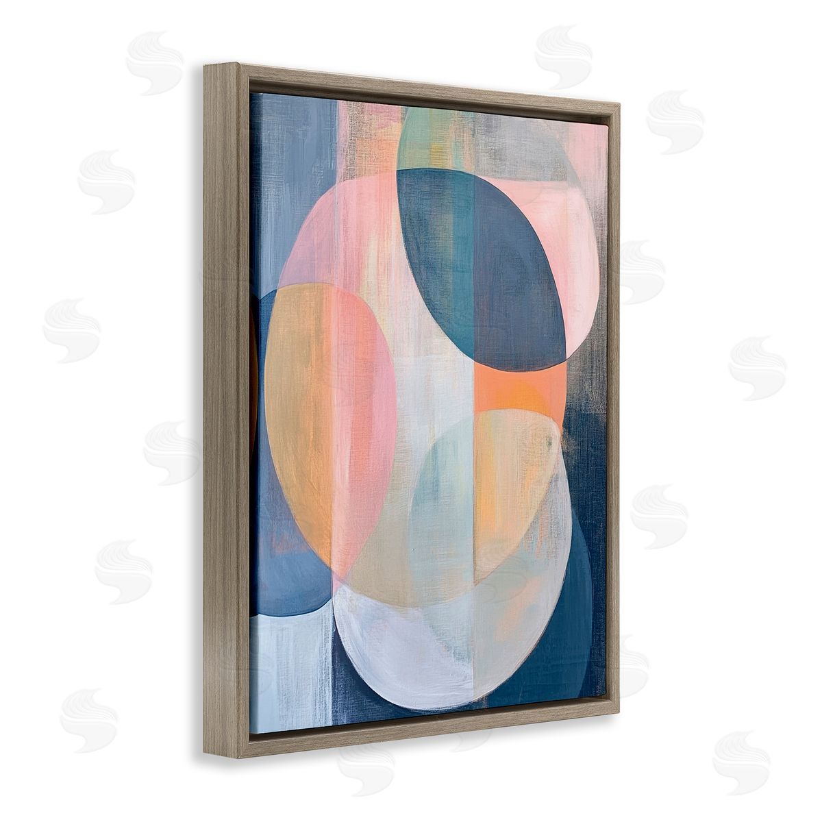 Ramona Murdock Pastel Round Geometrics Canvas Wall Art Print