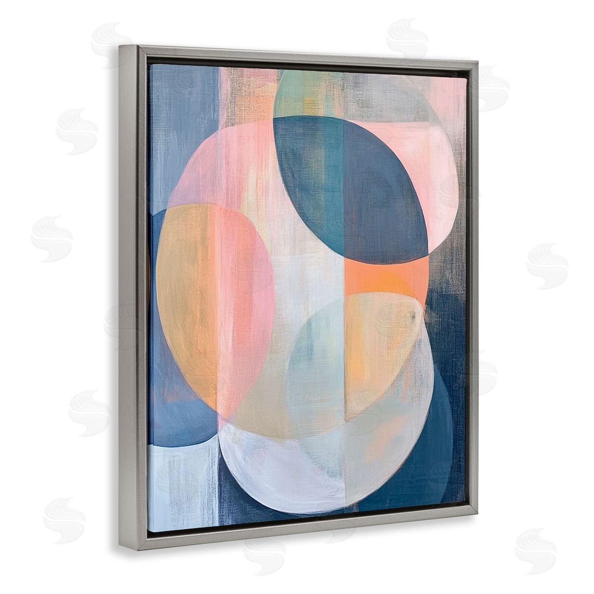 Ramona Murdock Pastel Round Geometrics Canvas Wall Art Print
