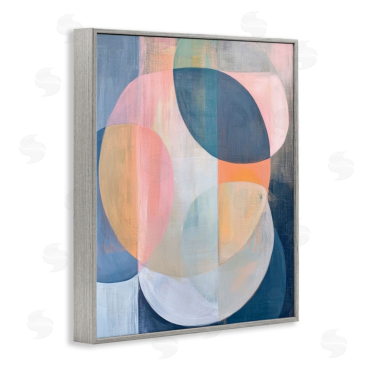 Ramona Murdock Pastel Round Geometrics Canvas Wall Art Print