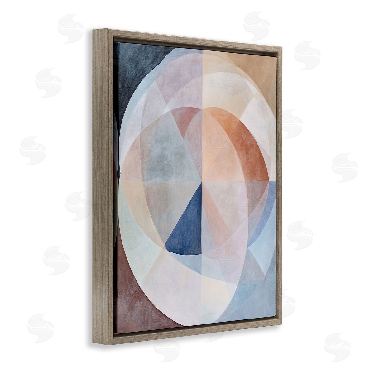 Ramona Murdock Curved Pastel Geometrics Canvas Wall Art Print