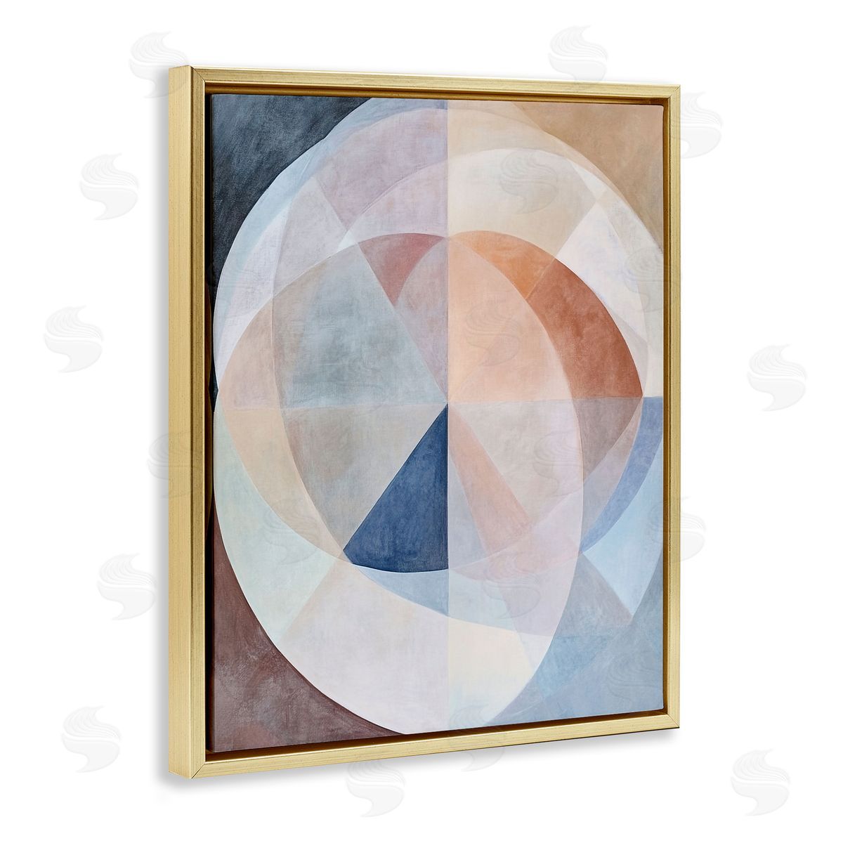 Ramona Murdock Curved Pastel Geometrics Canvas Wall Art Print