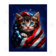 Jim Baldwin | Patriotic Kitten Flag