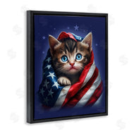 Jim Baldwin | Patriotic Kitten Flag