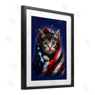 Jim Baldwin | Patriotic Kitten Flag