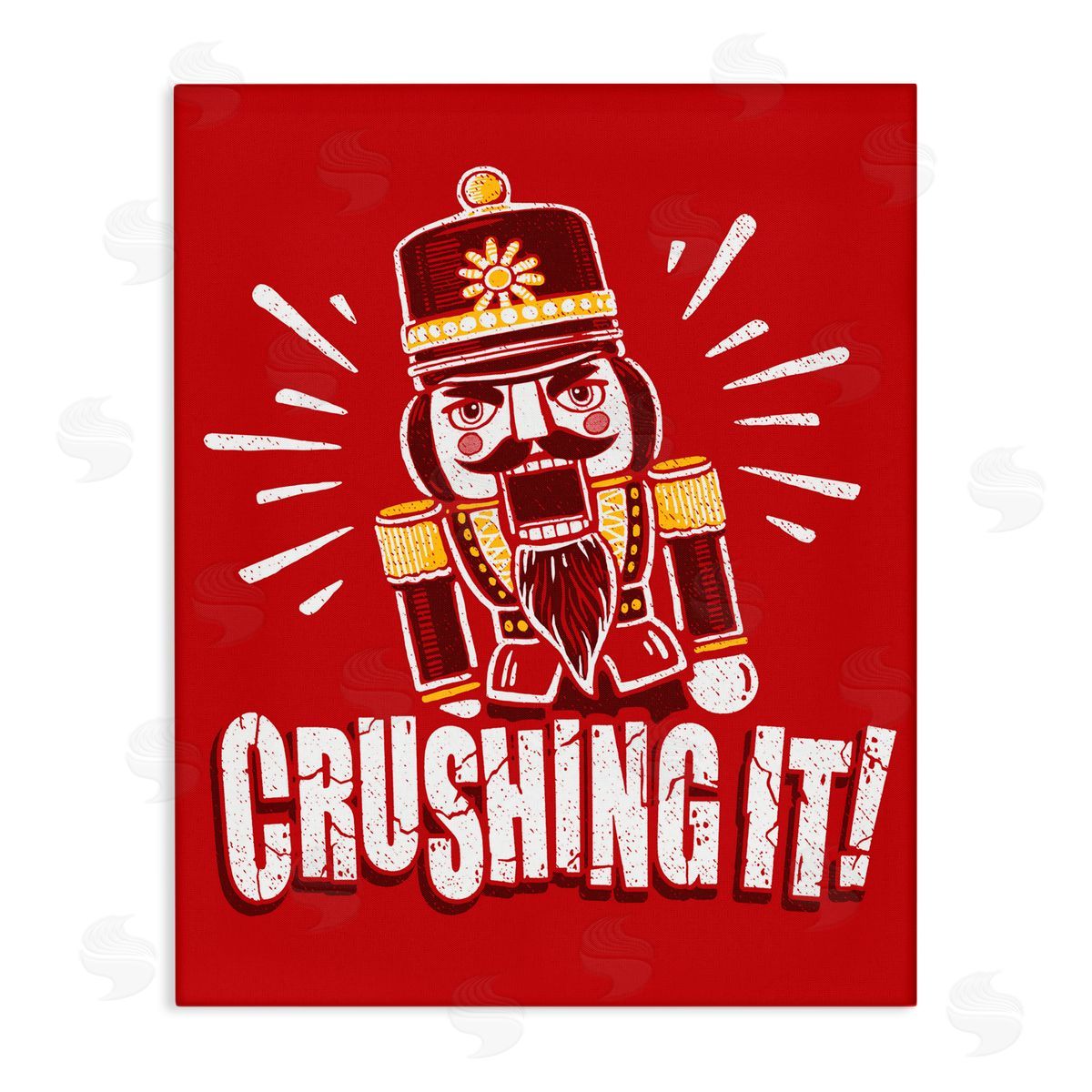 Jedco Brands, Inc. Crushing It Nutcracker Canvas Wall Art Print