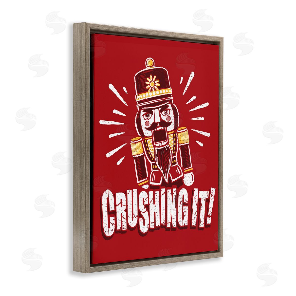 Jedco Brands, Inc. Crushing It Nutcracker Canvas Wall Art Print