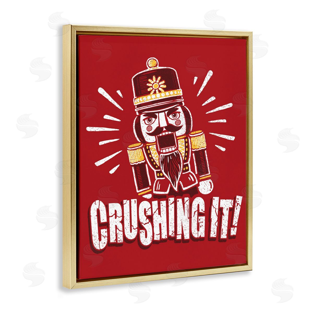 Jedco Brands, Inc. Crushing It Nutcracker Canvas Wall Art Print