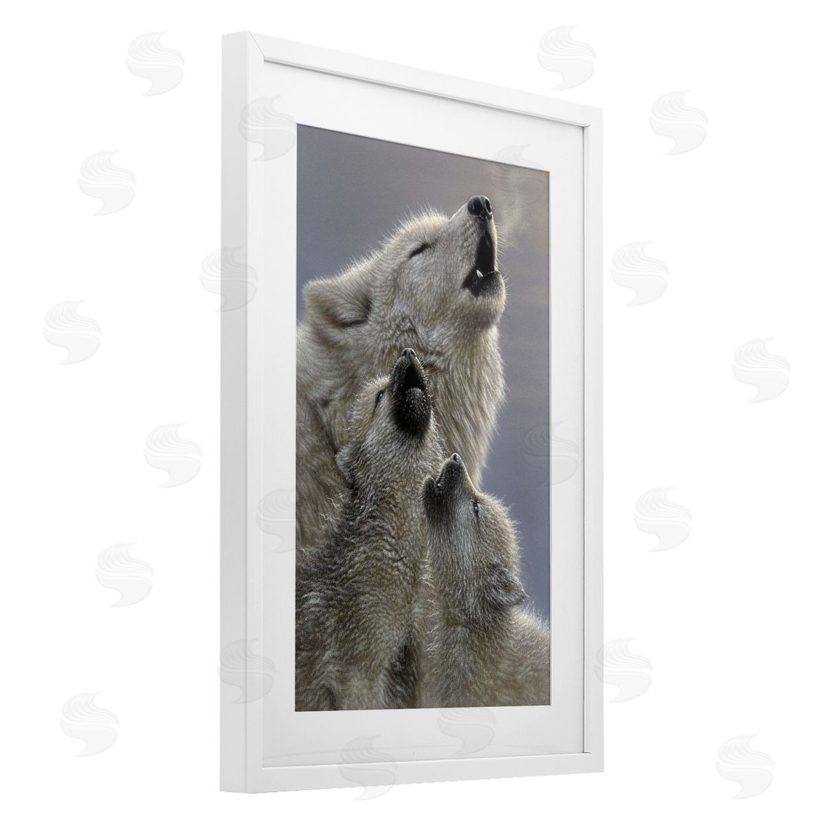 Collin Bogle Singing Lessons White Wolves Canvas Wall Art Print