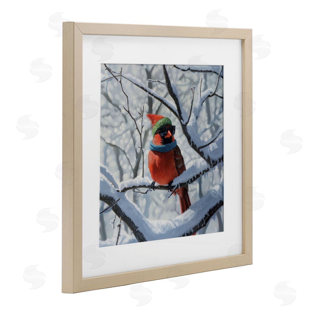Jim Baldwin Winter Cool Cardinal Canvas Wall Art Print