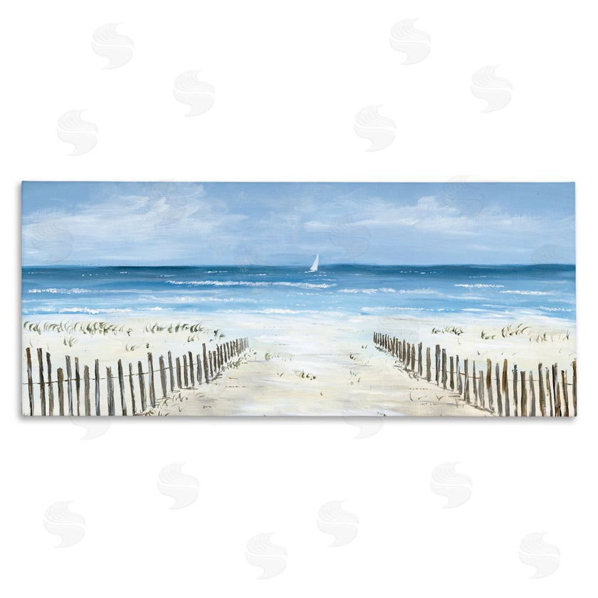 Georgie Harrison | Single Sailboat & Beach Fence