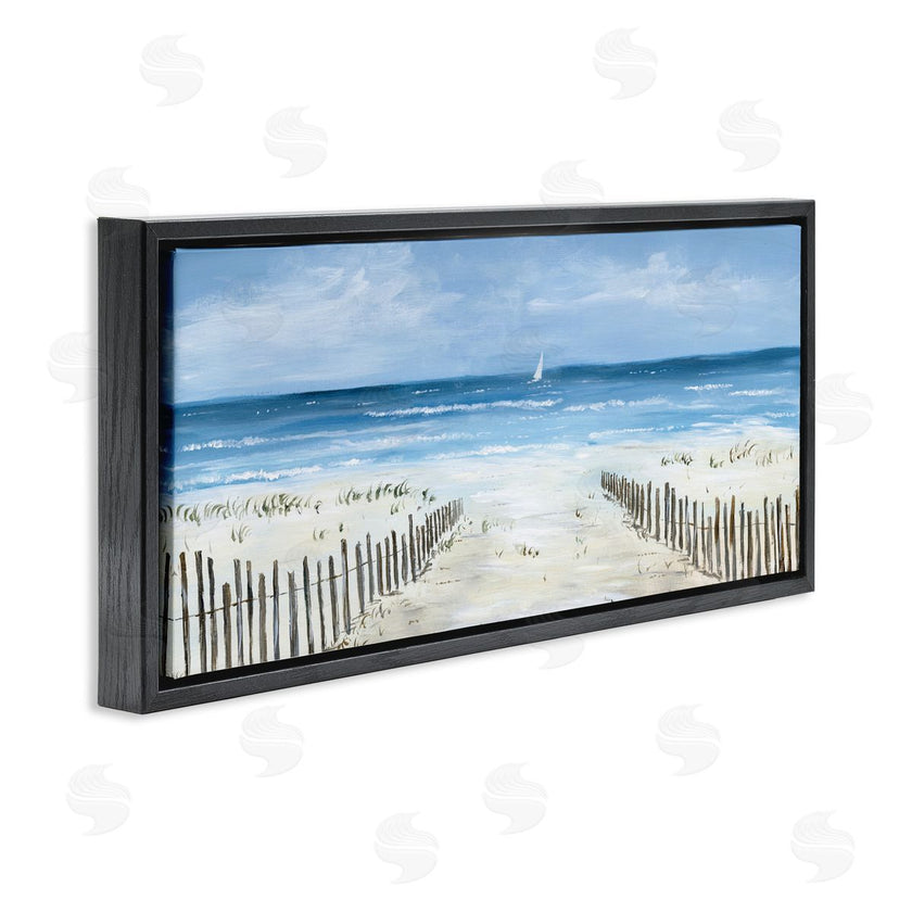 Georgie Harrison | Single Sailboat & Beach Fence