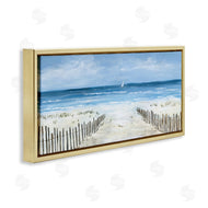 Georgie Harrison | Single Sailboat & Beach Fence