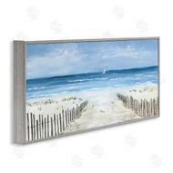 Georgie Harrison | Single Sailboat & Beach Fence