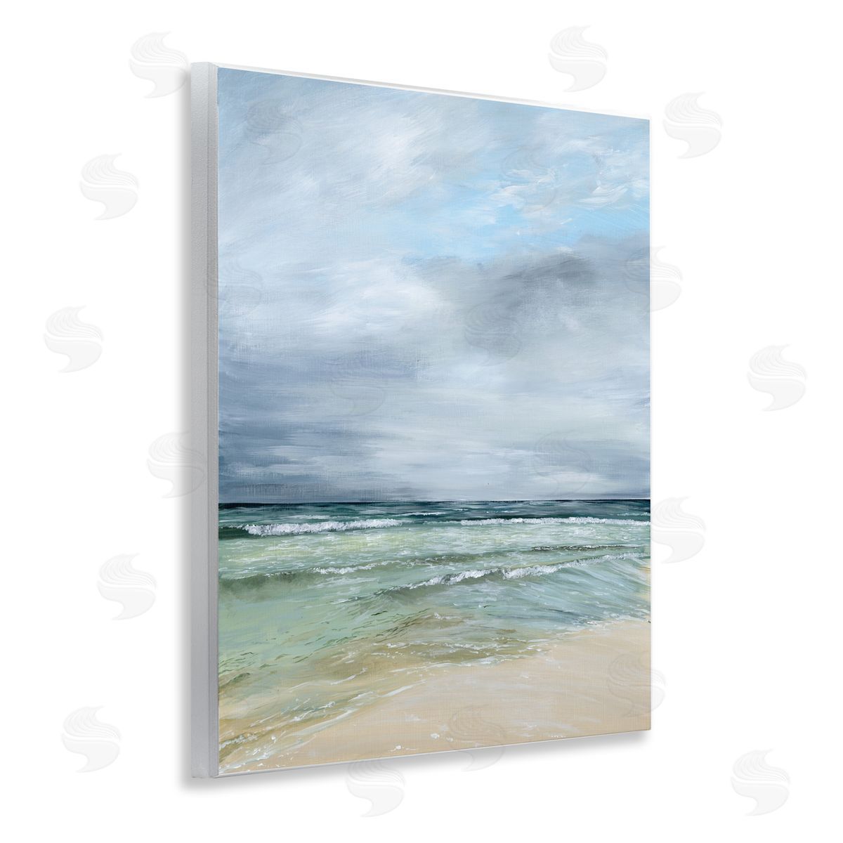 Georgie Harrison Calm Waves under Cloudy Sky Wall Plaque Art Print