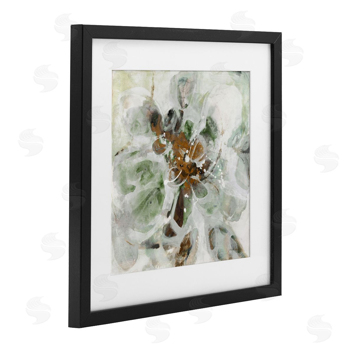 Liz Jardine Brown & Beige Movement Black Framed Print Under Glass Art