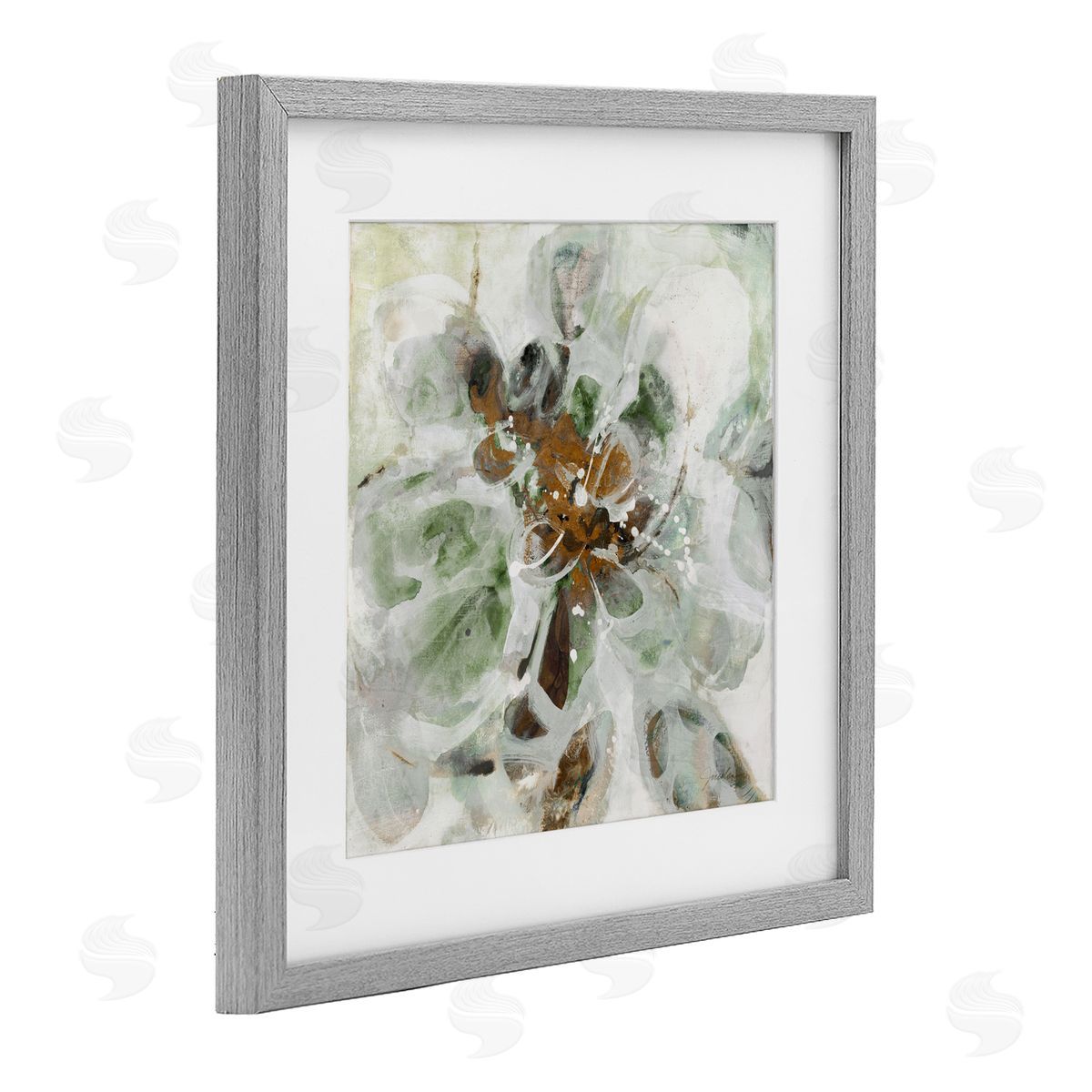 Liz Jardine Brown & Beige Movement Gray Framed Print Under Glass Art