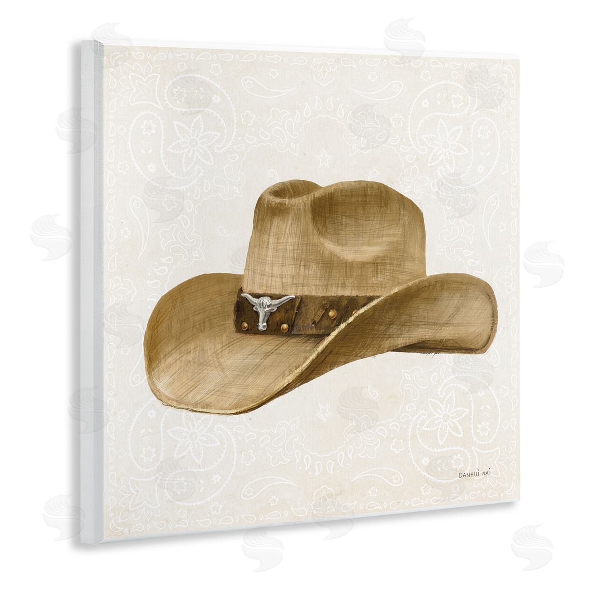 Danhui Nai Cowboy Rider of Range Wall Plaque Art Print