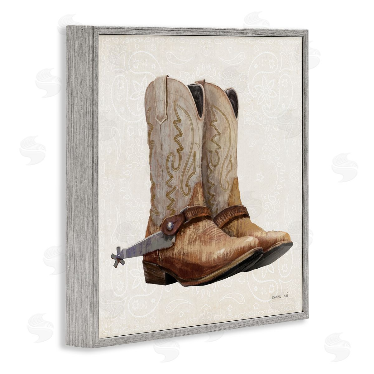 Danhui Nai Riders Of The Range Gray Framed Giclee Art Print