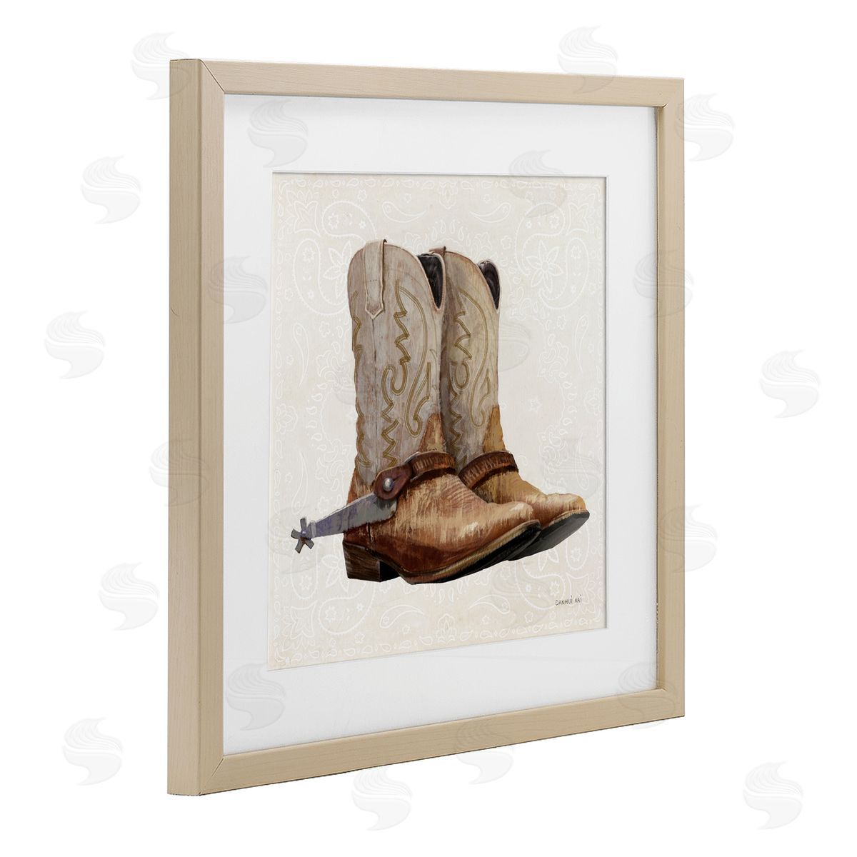Danhui Nai Riders Of The Range Birch Framed Print Under Glass Art