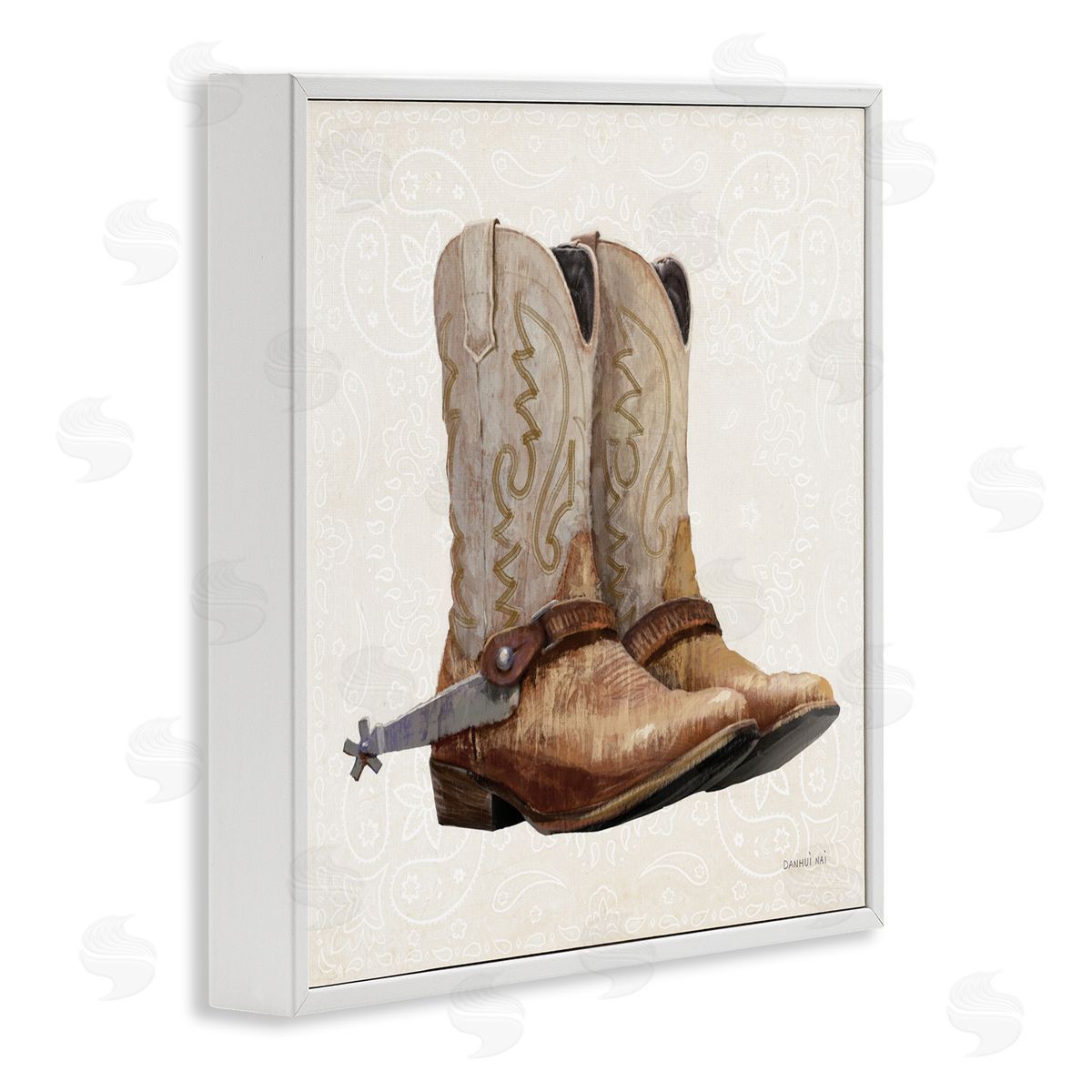 Danhui Nai Riders Of The Range White Frame Giclee Art Print
