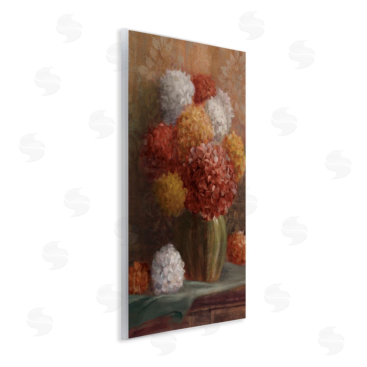 Danhui Nai Warm Tone Hydrangea Crop Wall Plaque Art Print