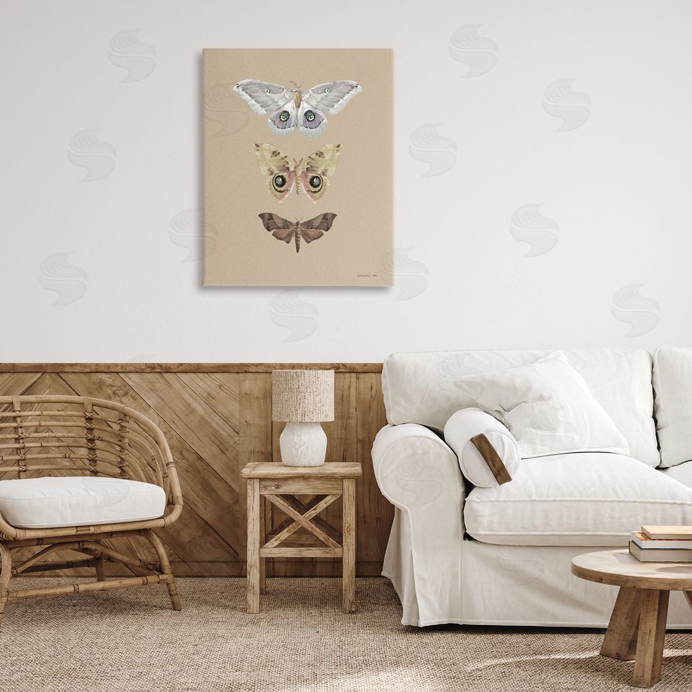 Danhui Nai Beauty Of Forest Moths Printed Wall Art in Room
